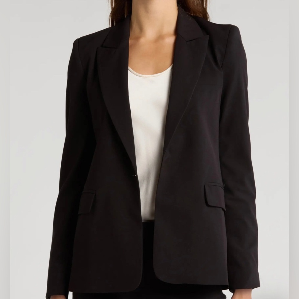 Versace Black Wool Blend Blazer 44 IT/ 8 US EUT